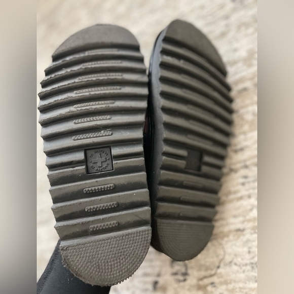 Dr. Doc Martens Myles Black Leather Platform‎ Sandals Womens Size 7 AW004 - Picture 7 of 8